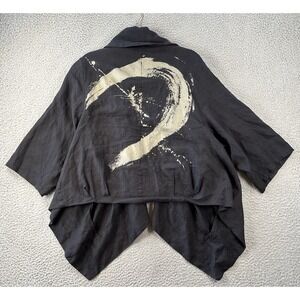Animale Studio Kimono Jacket French 42 US 10 Linen Lagenlook Art to Wear